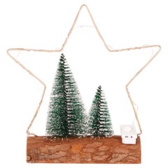 Enf arvore decorada 10led 15x18cm         cx:072