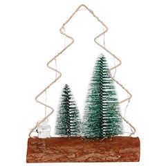 Enf arvore decorada 10led 15x18cm         cx:072