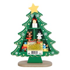 Enf arvore madeira c/pingentes 14x18cm           cx:048