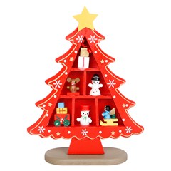 Enf arvore madeira c/pingentes 14x18cm           cx:048