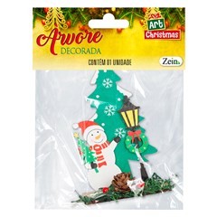 Enf arvore madeira noel/boneco 8,5x15cm             cx:120