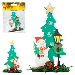 Enf arvore madeira noel/boneco 8,5x15cm             cx:120