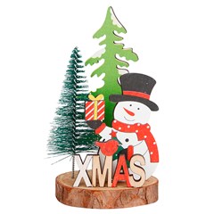 Enf arvore madeira luxo noel/boneco 8,5x15cm         cx:120