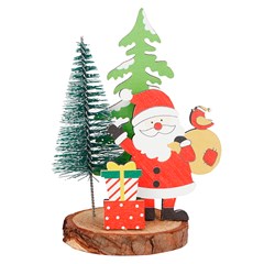 Enf arvore madeira luxo noel/boneco 8,5x15cm         cx:120