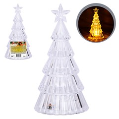 Enf arvore acrilico ponteira 15x7,5cm 1led                cx:048