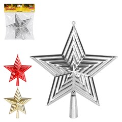 Ponteira estrela aramada raios 22cm        cx:060
