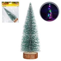 Enf arvore madeira 20x7,5cm 10led     cx:096