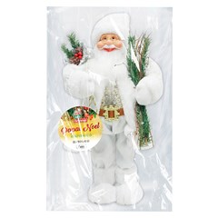 Noel luxo branco 40cm      cx:0008