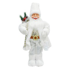 Noel luxo branco 40cm      cx:0008