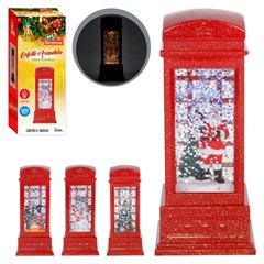 Enf arandela cabine telefonica c/luz e agua 5x5x12cm                cx:048