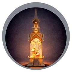 Enf igreja iluminada c/luz e agua 10x10x36cm       cx:006