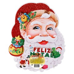 Painel rosto noel 18x25cm      cx:240