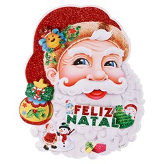 Painel rosto noel 18x25cm      cx:240