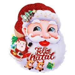 Painel rosto noel 18x25cm      cx:240