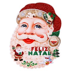 Painel rosto noel 18x25cm      cx:240