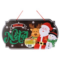 Painel natalino feliz natal 26x44cm                        cx:060