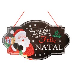 Painel natalino feliz natal 26x44cm                        cx:060
