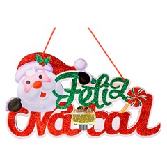 Painel feliz natal 22x40cm             cx:060