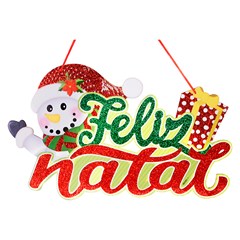 Painel feliz natal 22x40cm             cx:060
