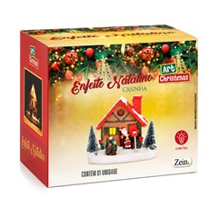 Enf resina casinha c/luz 8x11x12cm           cx:024