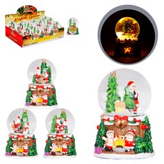 Enf globo de vidro resina led 7x5cm                  cx:096