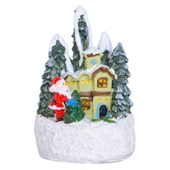 Enf resina casinha c/luz 5x5x7cm           cx:048