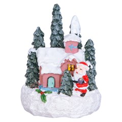 Enf resina casinha c/luz 5x5x7cm           cx:048