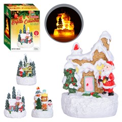 Enf resina casinha c/luz 5x5x7cm           cx:048