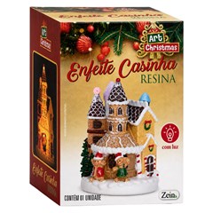 Enf resina casinha candy c/luz 7x7x10cm               cx:024