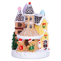 Enf resina casinha candy c/luz 7x7x10cm               cx:024