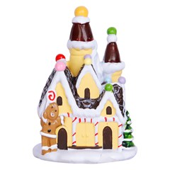 Enf resina casinha candy c/luz 7x7x10cm               cx:024