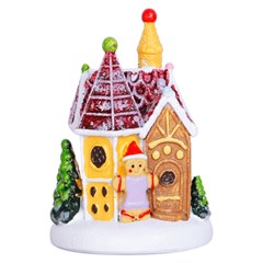Enf resina casinha candy c/luz 7x7x10cm               cx:024
