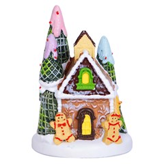 Enf resina casinha candy c/luz 7x7x10cm               cx:024