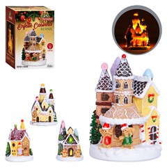 Enf resina casinha candy c/luz 7x7x10cm               cx:024