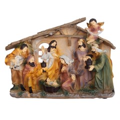 Enf presepio resina color c/luz 5x15x20cm                        cx:012