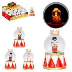 Enf globo de vidro resina quebra nozes 5x9cm                cx:048