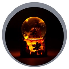 Enf globo de vidro resina presepio led 5x7cm   cx:048