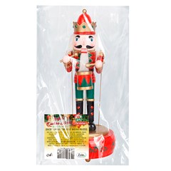 Enf quebra nozes madeira musical 30x12cm  cx:006
