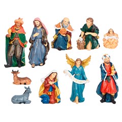 Enf presepio resina color 19cm 11pcs               cx:004