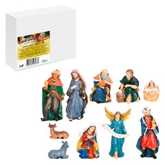 Enf presepio resina color 19cm 11pcs               cx:004
