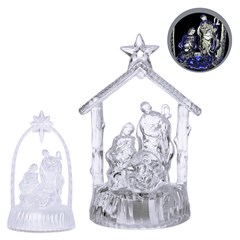 Enf presepio acrilico c/luz 5x7x12cm               cx:024