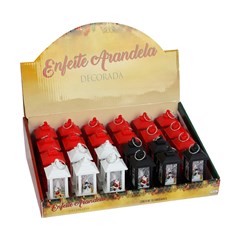 Enf arandela decorada c/luz 4x4x10cm         cx:00144