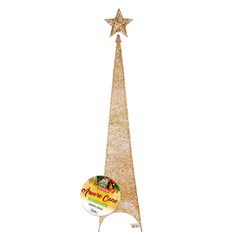 Arvore cone iluminada 3d 100led bco quente 150cm                  cx:008