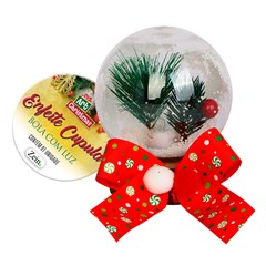 Enf cupula bola c/luz 8x10cm         cx:096