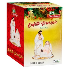 Enf presepio resina branco 5x7x10cm      cx:048