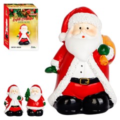 Enf ceramica papai noel 5x5x7,5cm                     cx:120