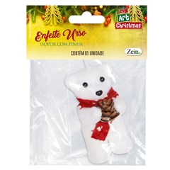 Enf urso isopor c/pinha 11cm          cx:120