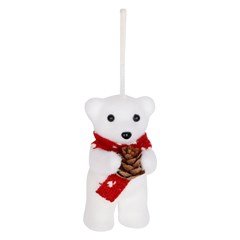 Enf urso isopor c/pinha 11cm          cx:120