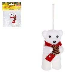 Enf urso isopor c/pinha 11cm          cx:120