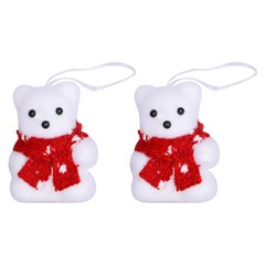 Enf urso isopor c/cachecol 7cm 2pcs                  cx:060